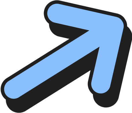 Blue Arrow Figure